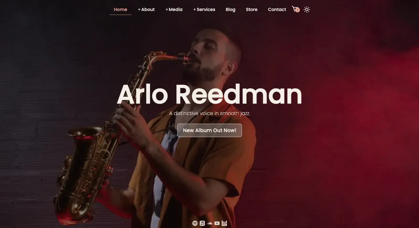 Musician Website Template System